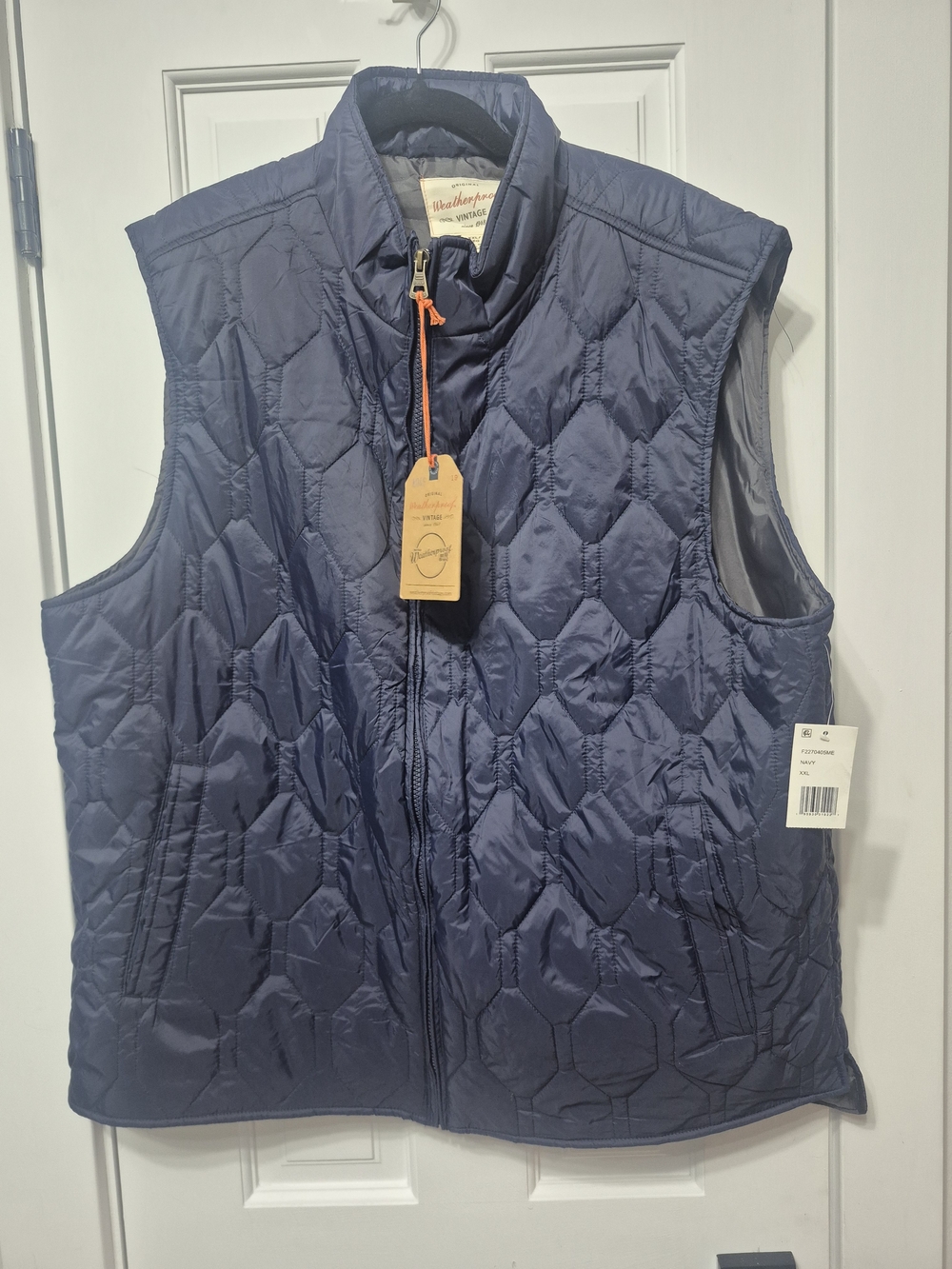 Quilted Navy Men's Vest - Weatherproof
